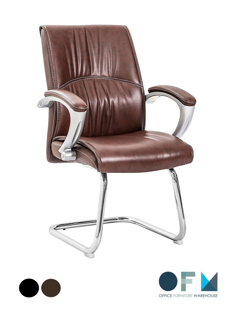 Big Guy Visitors Chair (150kg Load Capacity) Brown