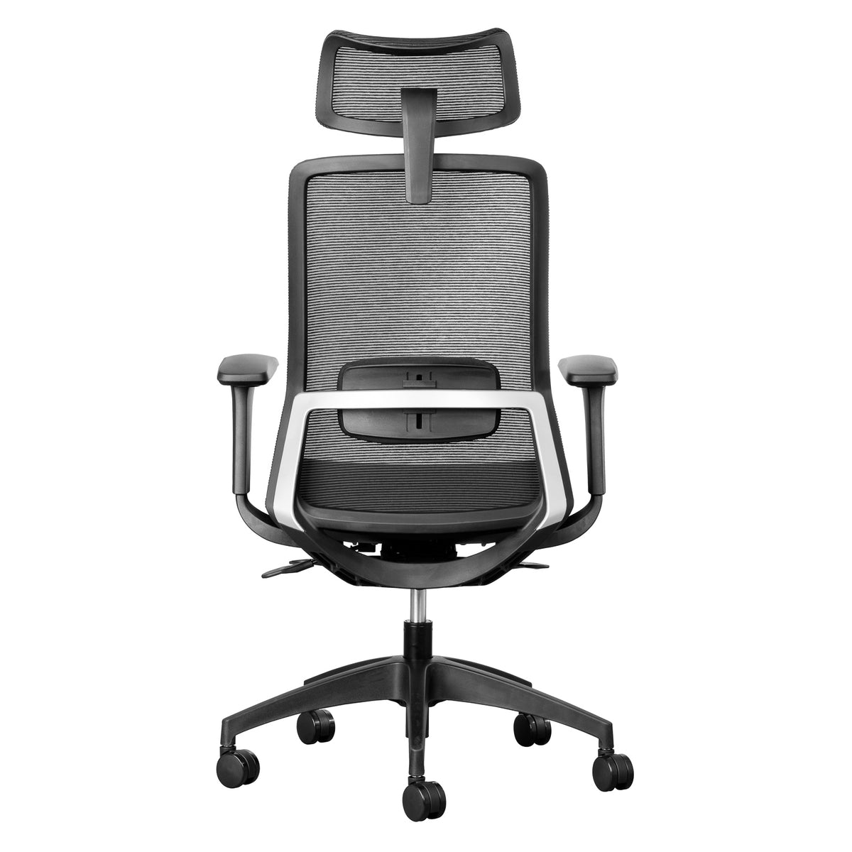 Capri Mesh Executive chair with Headrest and height adjustable arms.