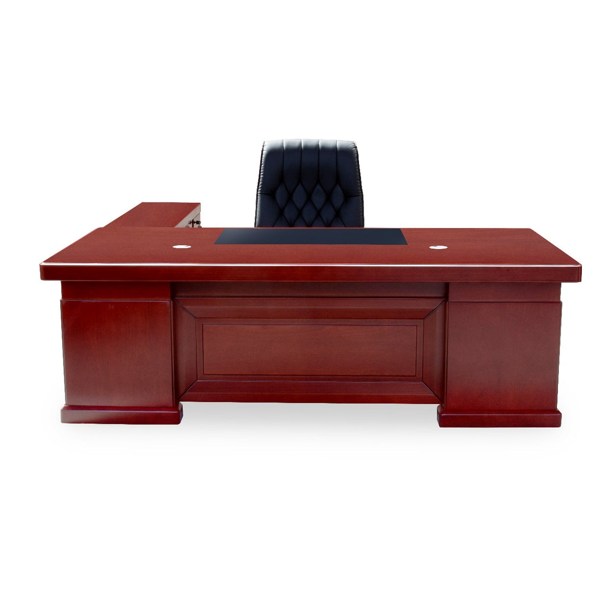 Mahogany Hawk Executive L-Shaped Desk