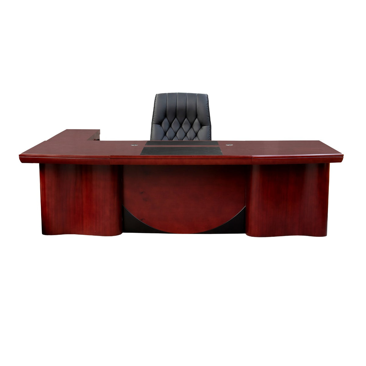 mahogany Presidents 2800 L-Shaped Executive Desk