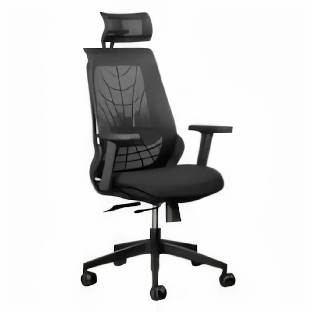 LUNA MESH EXECUTIVE WITH HEADREST  & ADJUSTABLE ARMS