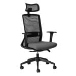 LUNA MESH EXECUTIVE WITH HEADREST  & ADJUSTABLE ARMS