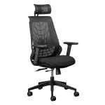 LYNX MESH EXECUTIVE WITH HEADREST  & ADJUSTABLE ARMS