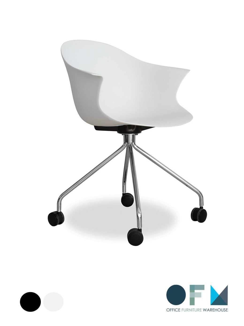 Lily Spider Base Chair with Castors