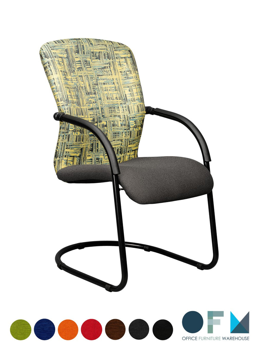 S.B.C Visitors Chair - Black Radial Frame