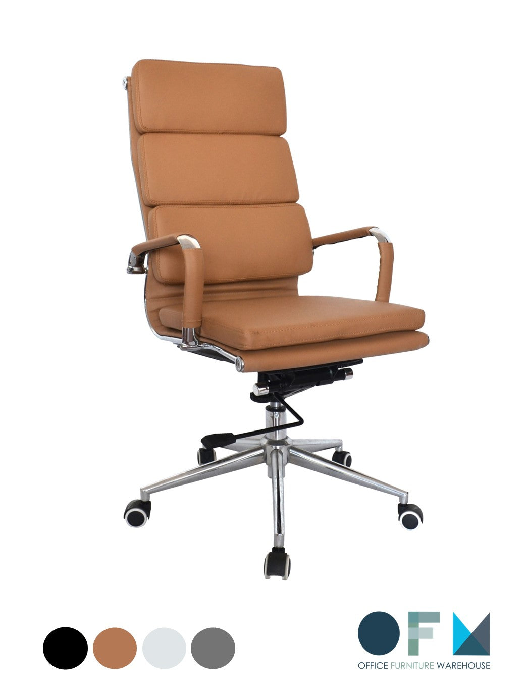 Classic Eames Cushion High Back Chair