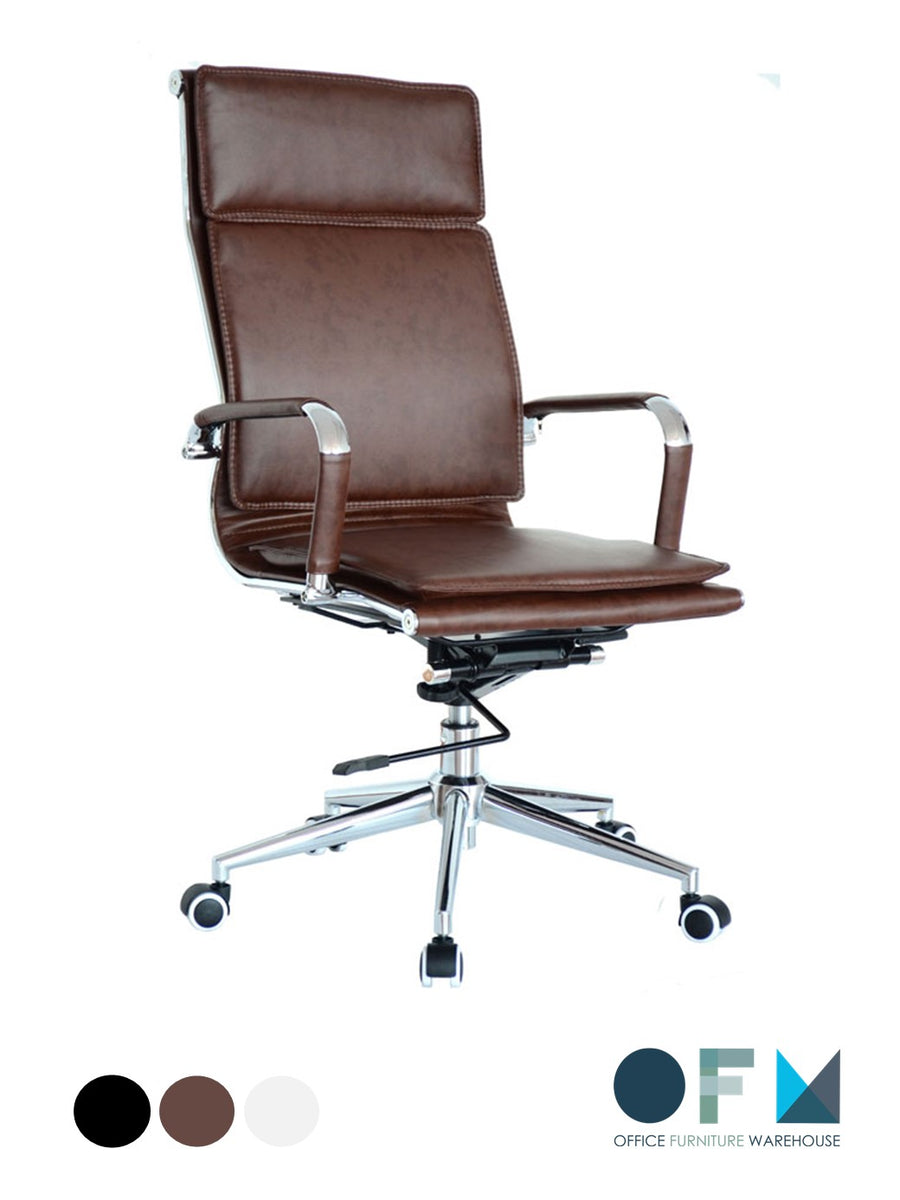 Classic Eames High Back Office Chair with Flat Cushion