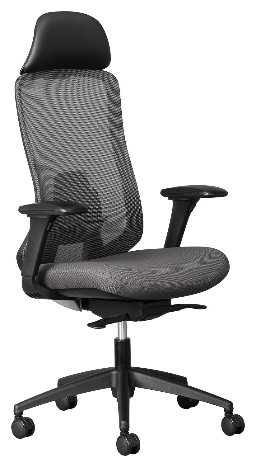 Vera Mesh Executive with headrest and adjustable arms