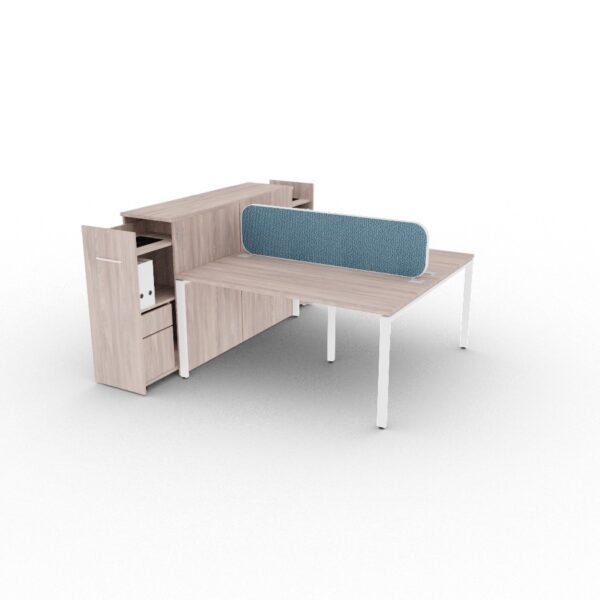 clusters with Tall Boy storage unit RHS/LHS available 10/12 working days - Office Furniture Warehouse ZA