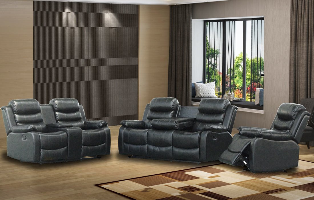 Couches 3/2/1 recliners bonded leather STOCK - Office Furniture Warehouse ZA