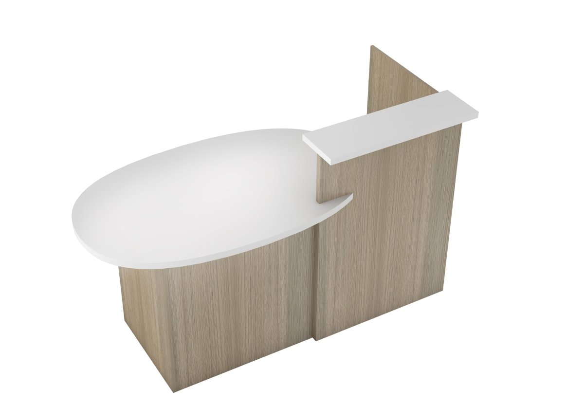 Denzo Reception counter made to order 3/4 weeks - Office Furniture Warehouse ZA