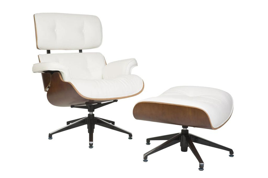 Emmes Lounger/foot stool black/white only - Office Furniture Warehouse ZA