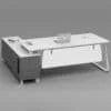 Executive High Gloss L-Shaped Desk