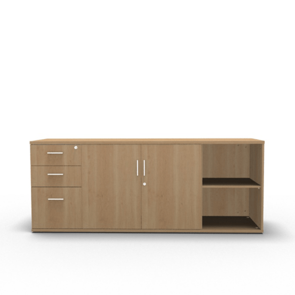 Pedenza Side unit drawers LHS 10/12 working days manufacturing - Office Furniture Warehouse ZA