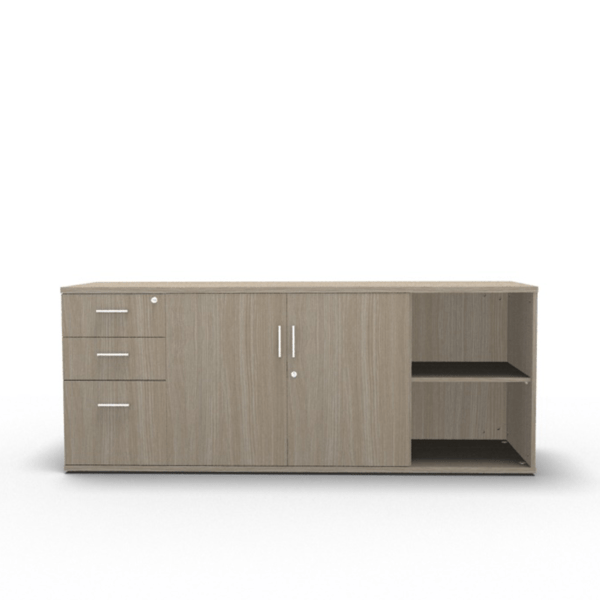 Pedenza Side unit drawers LHS 10/12 working days manufacturing - Office Furniture Warehouse ZA