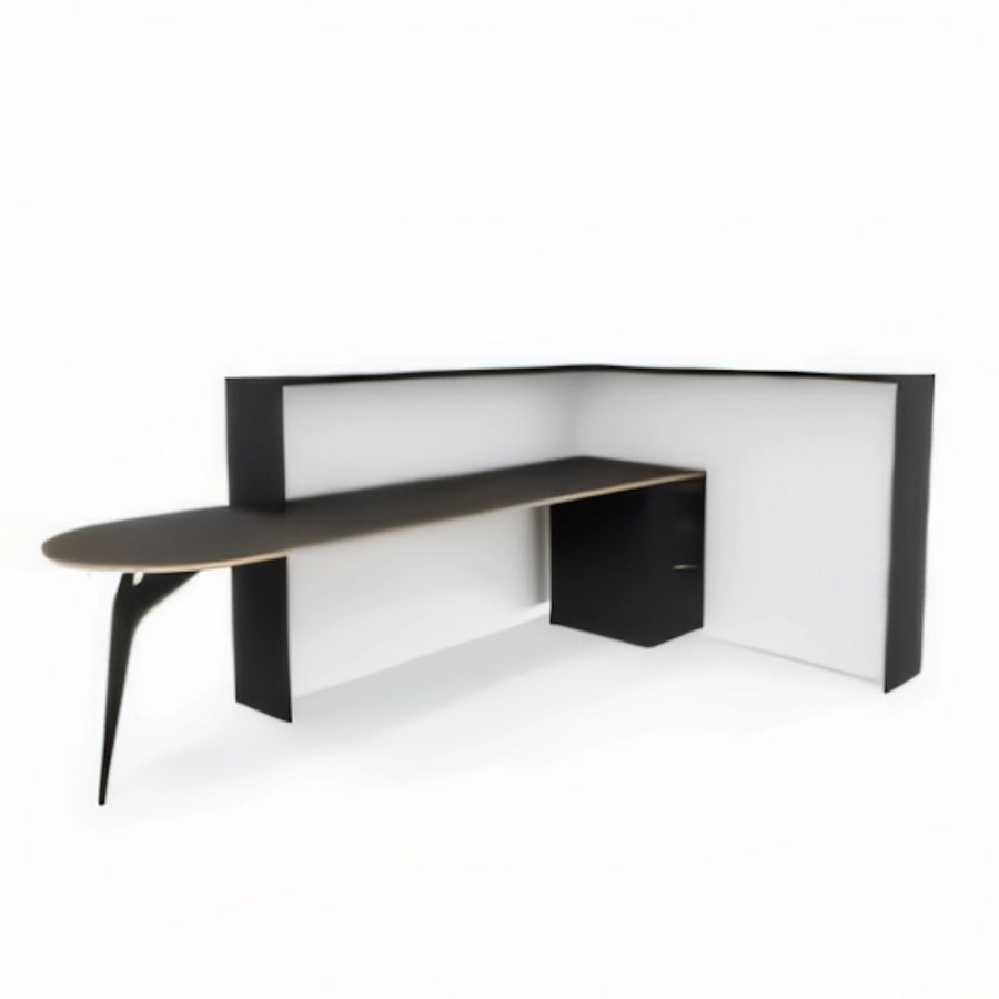 Plus Reception Counter Shell Range - L-Shaped