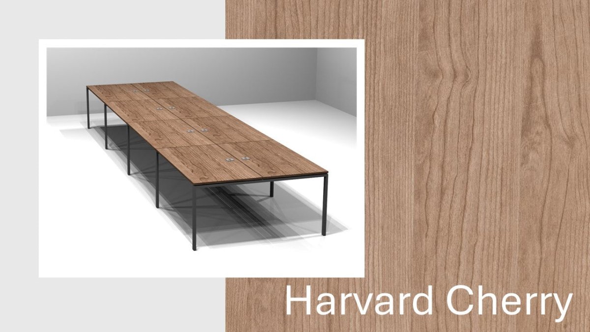 Quad 8 Way Back - To - Back Desking - Woodgrains - Office Furniture Warehouse ZA