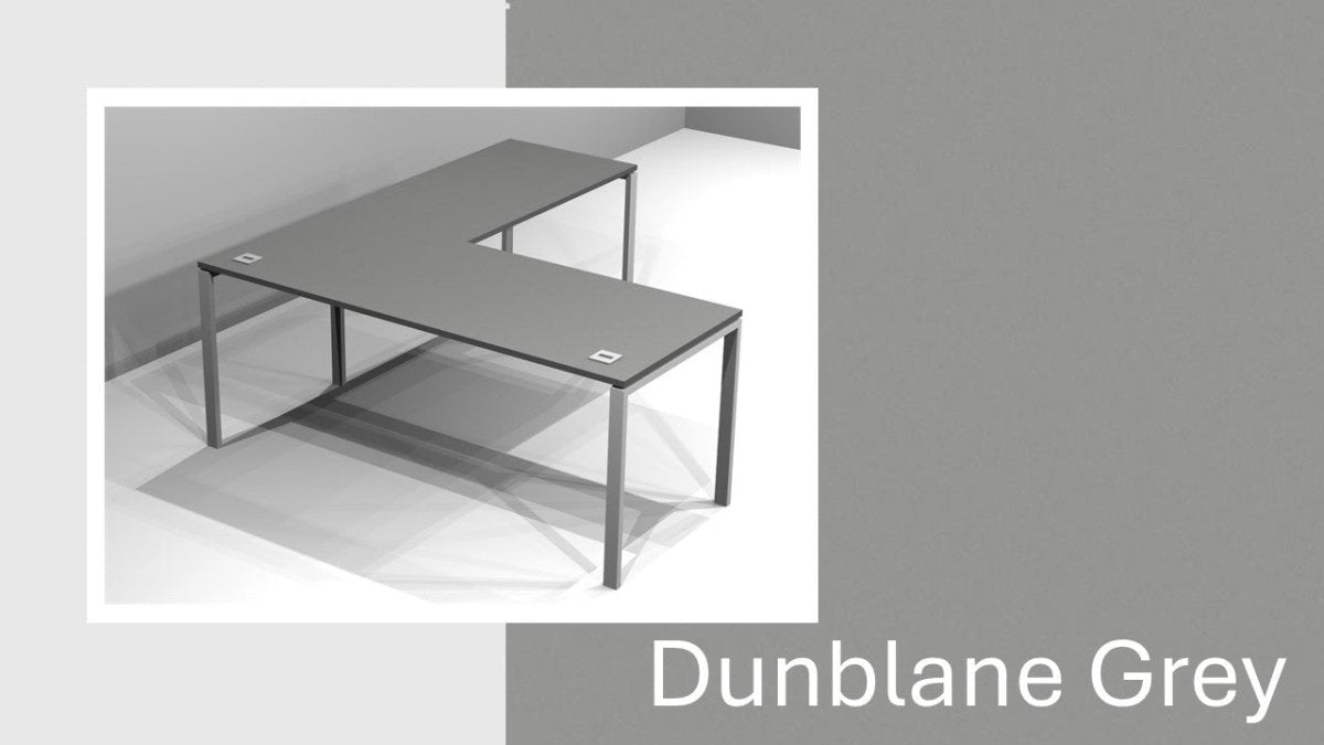 Quad Single Freestanding L - Extension Desk - Solid Colours - Office Furniture Warehouse ZA