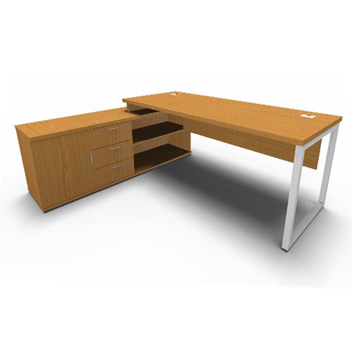 TITAN EXECUTIVE L - Shaped DESK/side storage 32MM manufacturing 10/12 working days - Office Furniture Warehouse ZA