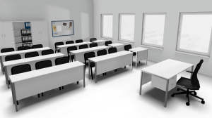 TRAINING DESKS with modesty panel 10/12 working days manufacturing - Office Furniture Warehouse ZA